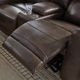 Signature Design by Ashley® Crossplex Smoke Power Reclining Console Loveseat with Adjustable Headrest-5