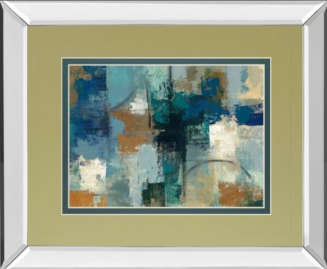 Classy Art Jasper Lagoon by Silvia Vassileva Mirror Framed Wall Art-0