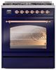 Ilve® Nostalgie II Series 30" Midnight Blue Pro Style Dual Fuel Range-2