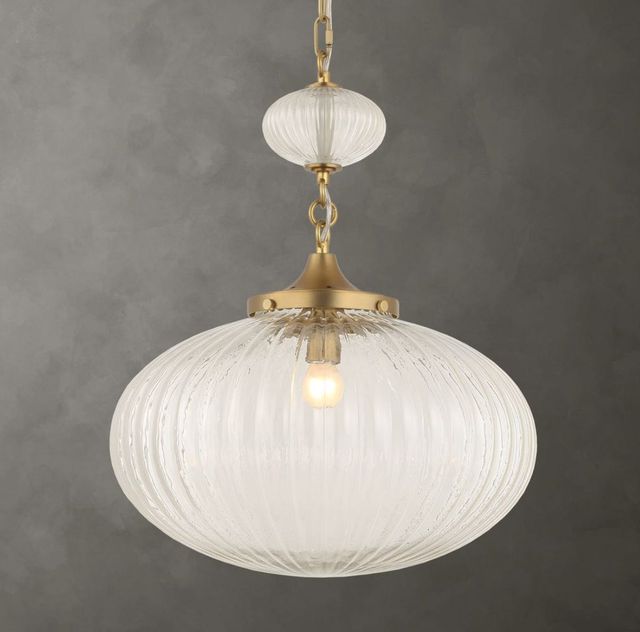 Uttermost® Bellaire Clear/Matte Gold Pendant-1