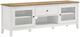 Coaster® Angela 3-Piece White Entertainment Center With 67" TV Stand Set-1