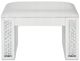 ACME Furniture Nysa Ivory/Mirrored Vanity Stool-1
