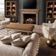 Hooker® Furniture Melange Tobin Brown/Champagne Gold Cocktail Ottoman-1