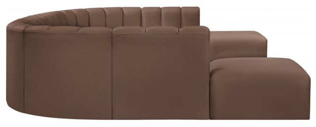 Meridian Furniture Arc 10-Piece Brown Vegan Leather Sectional-2