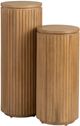 Crestview Collection Emery 2-Piece Natural Plant Stand Set-0