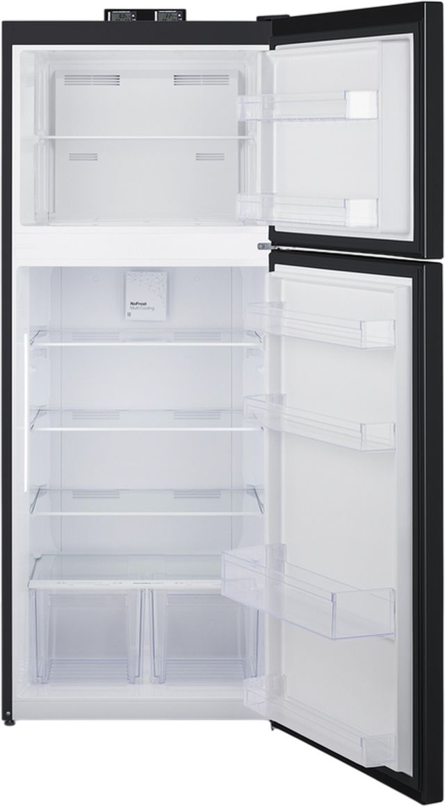 Summit® 28" 14.3 Cu. Ft. Black Counter Depth Top Freezer Refrigerator-2