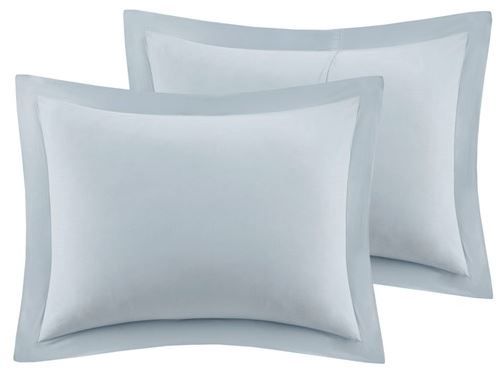 Olliix by Madison Park Sarasota Seafoam Blue Twin Microcell Down Alternative Comforter Mini Set-4
