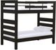 Crate Designs™ Furniture TimberFrame Espresso Twin XL/Twin XL Bunk Bed-0