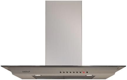 Wolf® 36" Stainless Steel & Glass Wall Range Hood-0
