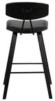 Armen Living Fox Black 25.5" Counter Stool-2