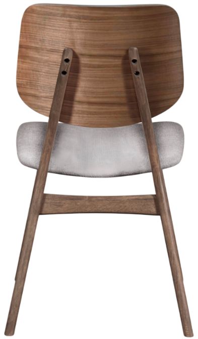 New Classic® Home Furnishings Oscar Dark Gray/Walnut Dining Side Chair-4