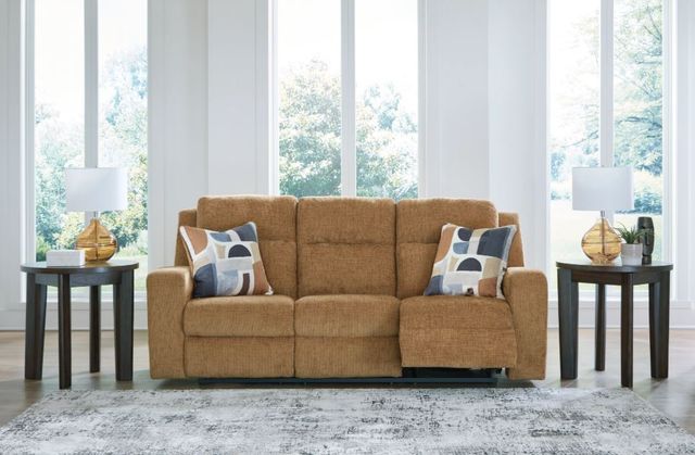 Signature Design by Ashley® Kanlow Honey Manual Reclining Sofa-4