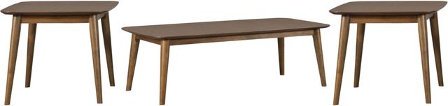 Coaster® Radley 3-Piece Natural Walnut Occasional Table Set-0