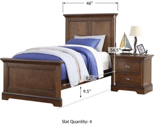 Winners Only® Tamarack Hazelnut Youth Twin Panel Bed-2