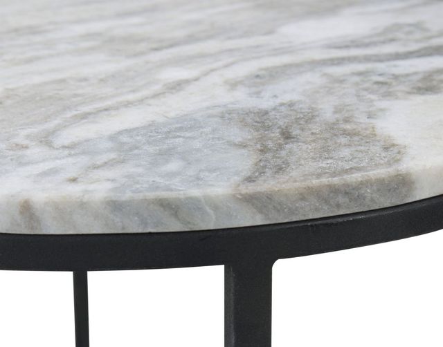 Signature Design by Ashley® Beashaw 2-Piece Gray Accent Table Set with Black Base-3