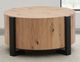 Steve Silver Co. Darcie Natural Cocktail Table with Black Base-1