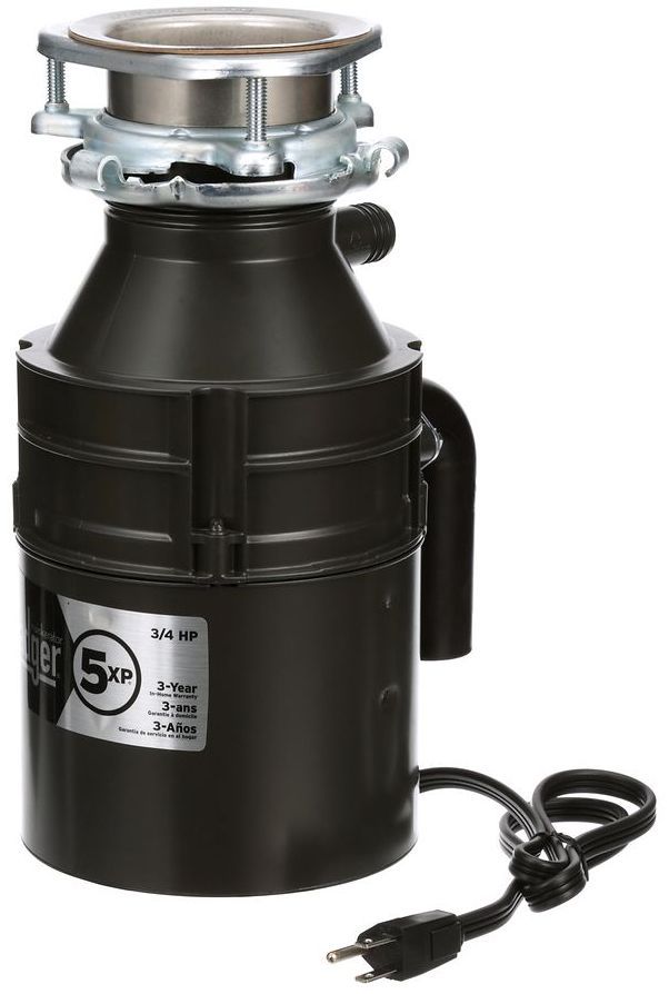 InSinkErator® Badger® 5XP 0.75 HP Continuous Feed Black Garbage Disposal-2