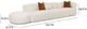 TOV Furniture Fickle 3-Piece Cream Chaise Modular Sofa-3