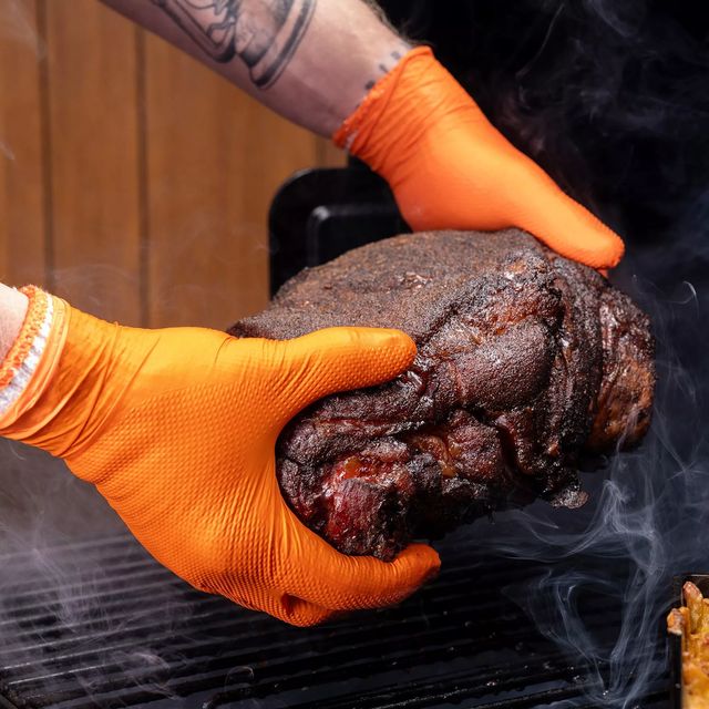 Traeger Orange BBQ Nitrile Prep & Serve Gloves-4