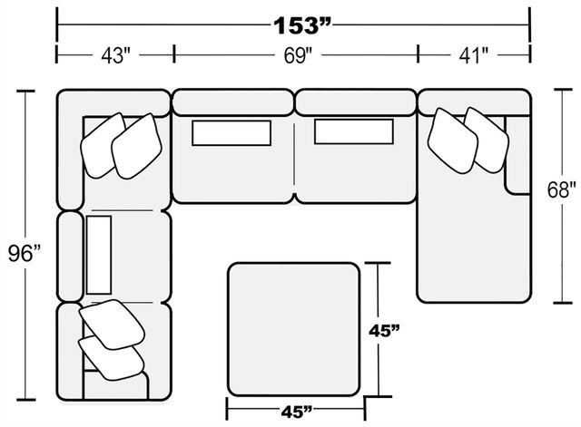 iAmerica Titus 3pc Chaise Sectional-KITTITUS P97798326-1