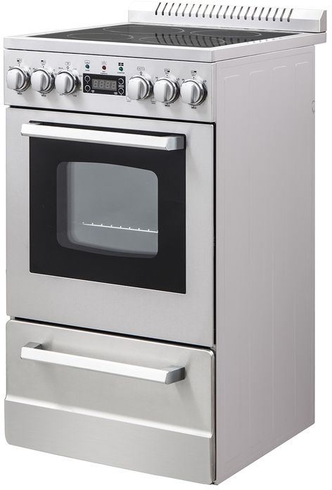 Avanti® Elite Series 20" Stainless Steel Freestanding Electric Range-3