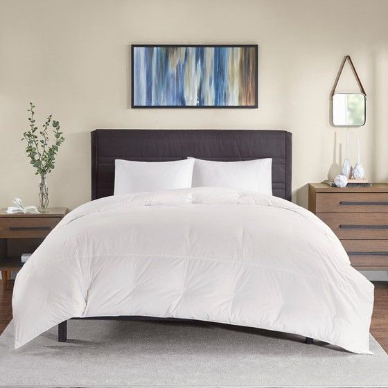 Olliix True North by Sleep Philosophy White Full/Queen Extra Warmth Oversized Cotton Down Comforter-0