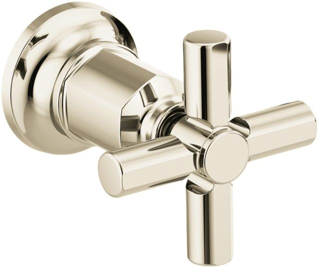 Brizo Invari® Brilliance® Polished Nickel 2-Handle Wall Mount Tub Filler Cross Handle Kit-0