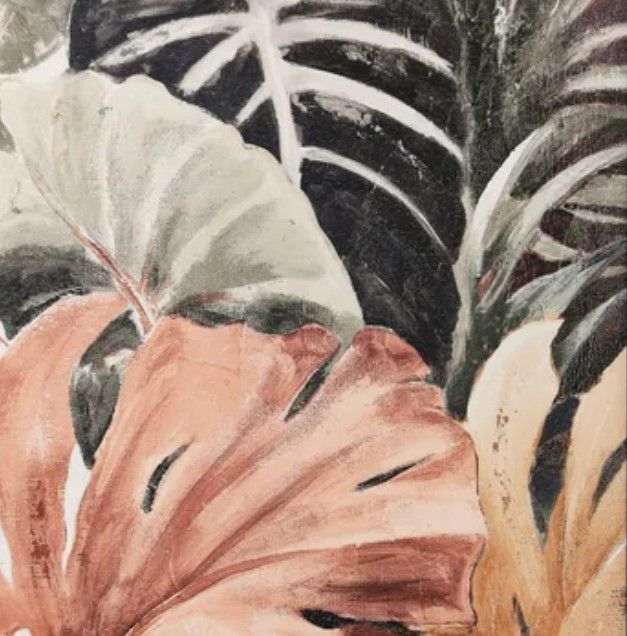 Stylecraft Tepid Tropics Black/Gray/Red Wall Art-1