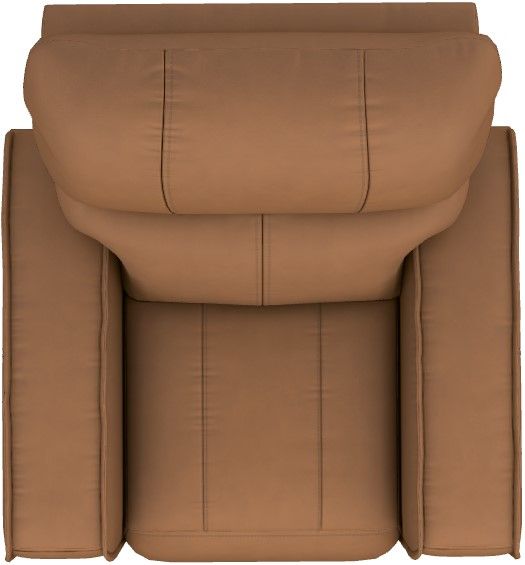 La-Z-Boy® Maddox Camel Leather Power Wall Recliner with Headrest and Lumbar-4