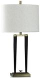 Stylecraft Black Deco/White Table Lamp-0