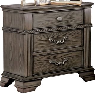 Furniture of America® Pamphilos Gray Nightstand