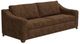 International Furniture Direct Natural Parota Dark Brown Sofa-0