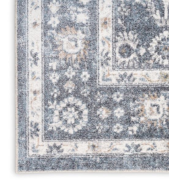Nourison Home™ Astra Machine Washable Dark Blue 5'x7' Area Rug-2