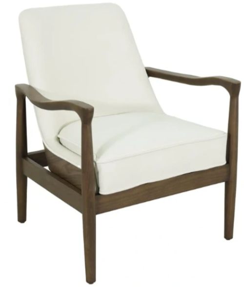YHD Nora Brown/White Accent Chair-0