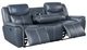 Coaster® Sloane Blue Manual Reclining Sofa with Drop Down Table-1