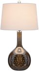 Cal® Lighting & Accessories Gourd Style 2-Piece Antique Gold Luster Table Lamp Set-1
