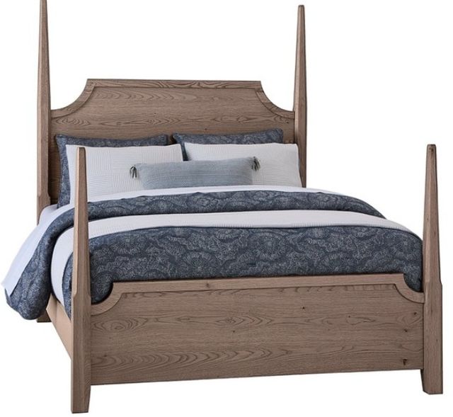 Vaughan-Bassett Tide & Timber Gray Oak California King Pencil Poster Bed-0