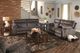 Catnapper® Sedona Smoke Power Headrest with Lumbar Lay Flat Reclining Console Loveseat with Storage and Cupholders-1