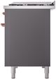 Ilve® Nostalgie II Series 48" Graphite Matte Pro Style Dual Fuel Range-4