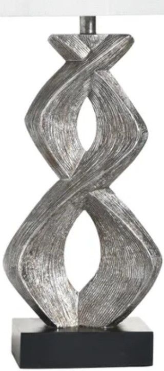 Stylecraft Sazurac Silver Table Lamp-2
