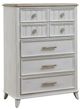 American WoodCrafters Beach Comber Brown/Weathered White Chest-0