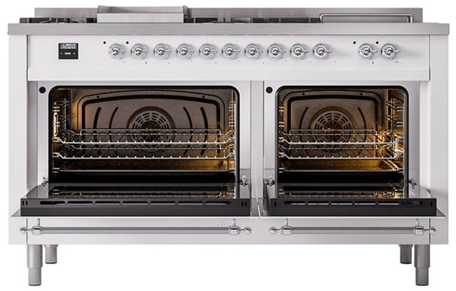 Ilve® Nostalgie II Series 60" Custom RAL Color Pro Style Dual Fuel Range-1