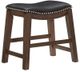 Homelegance® Ordway Black/Brown 18" Stool-0