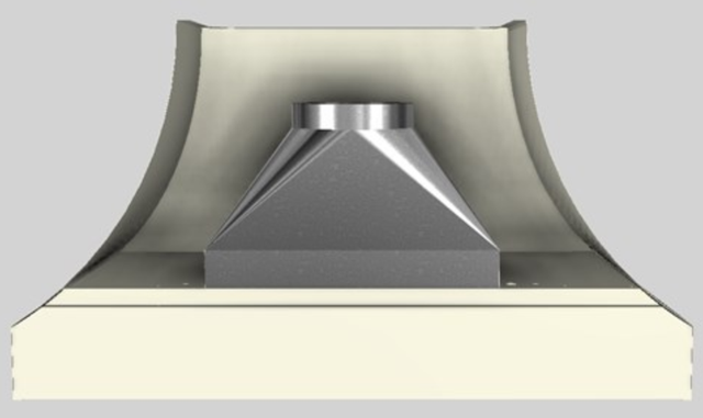 Vent-A-Hood® Designer Series 54" Biscuit Wall Mounted Range Hood-3