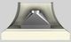 Vent-A-Hood® Designer Series 54" Biscuit Wall Mounted Range Hood-3