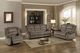 Homelegance® Jarita Chocolate Manual Reclining Loveseat-1