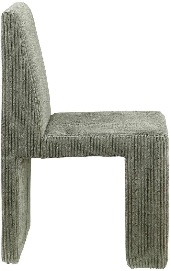 Meridian Furniture Benson Green Upholstered Dining Side Chair-2