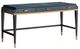 Currey & Company Kallista Caviar Black and Dark Sapphire Large Desk-1