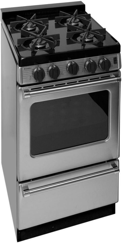 Premier Pro Series 20" Stainless Steel Freestanding Gas Range-3