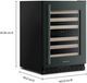 Kitchenaid® 24" Juniper Undercounter Wine Cooler With Full-Extension Wood-Front Racks-3